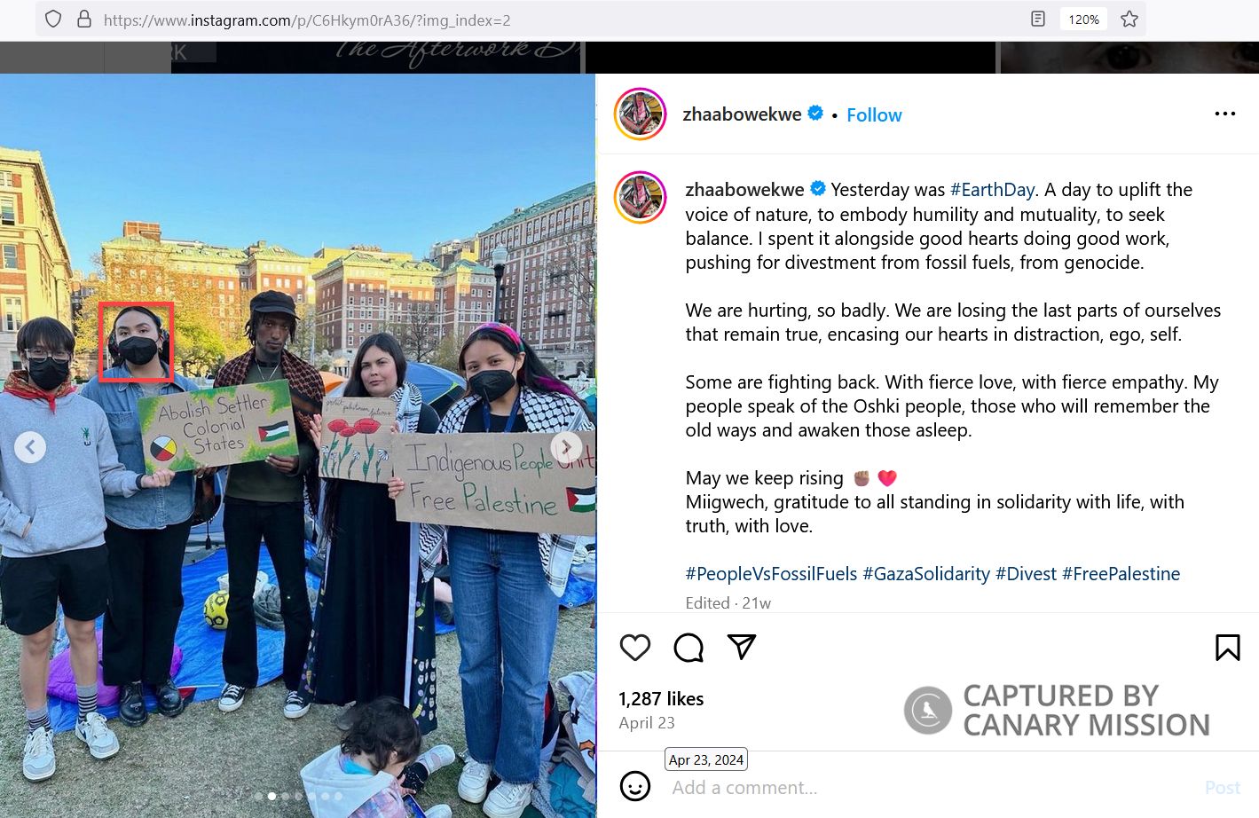 Charitie Ropati’s Participation in the Pro-Hamas Encampment at Columbia University 