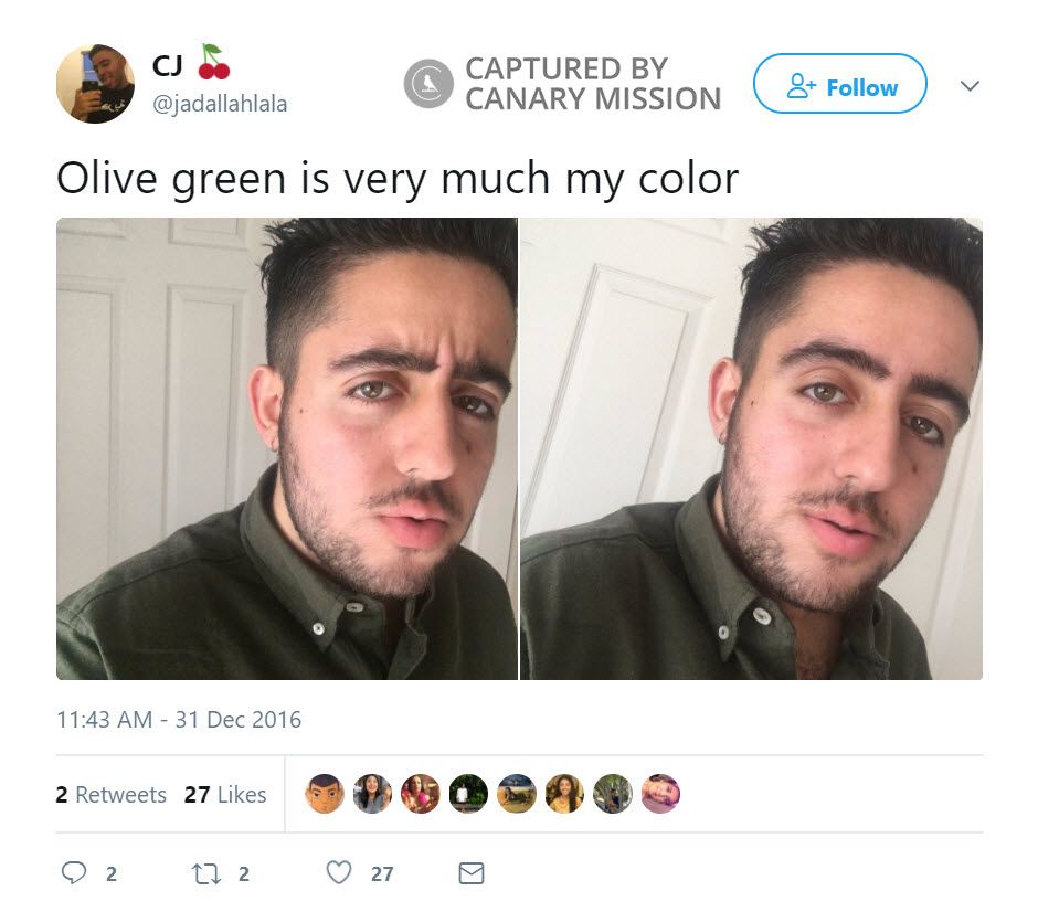 Chris Jadallah, Twitter - Dec 31, 2016