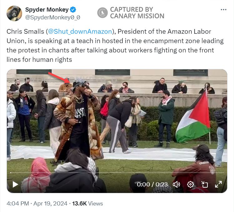 Chris Smalls, Twitter - Apr 19, 2024