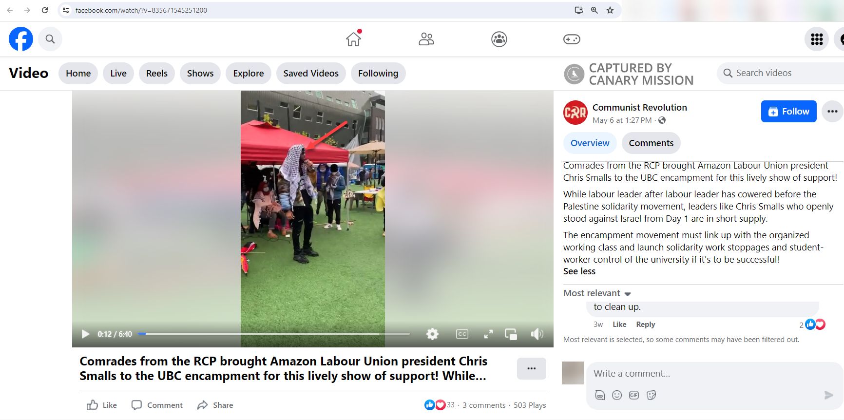 Chris Smalls, Facebook - May 6, 2024