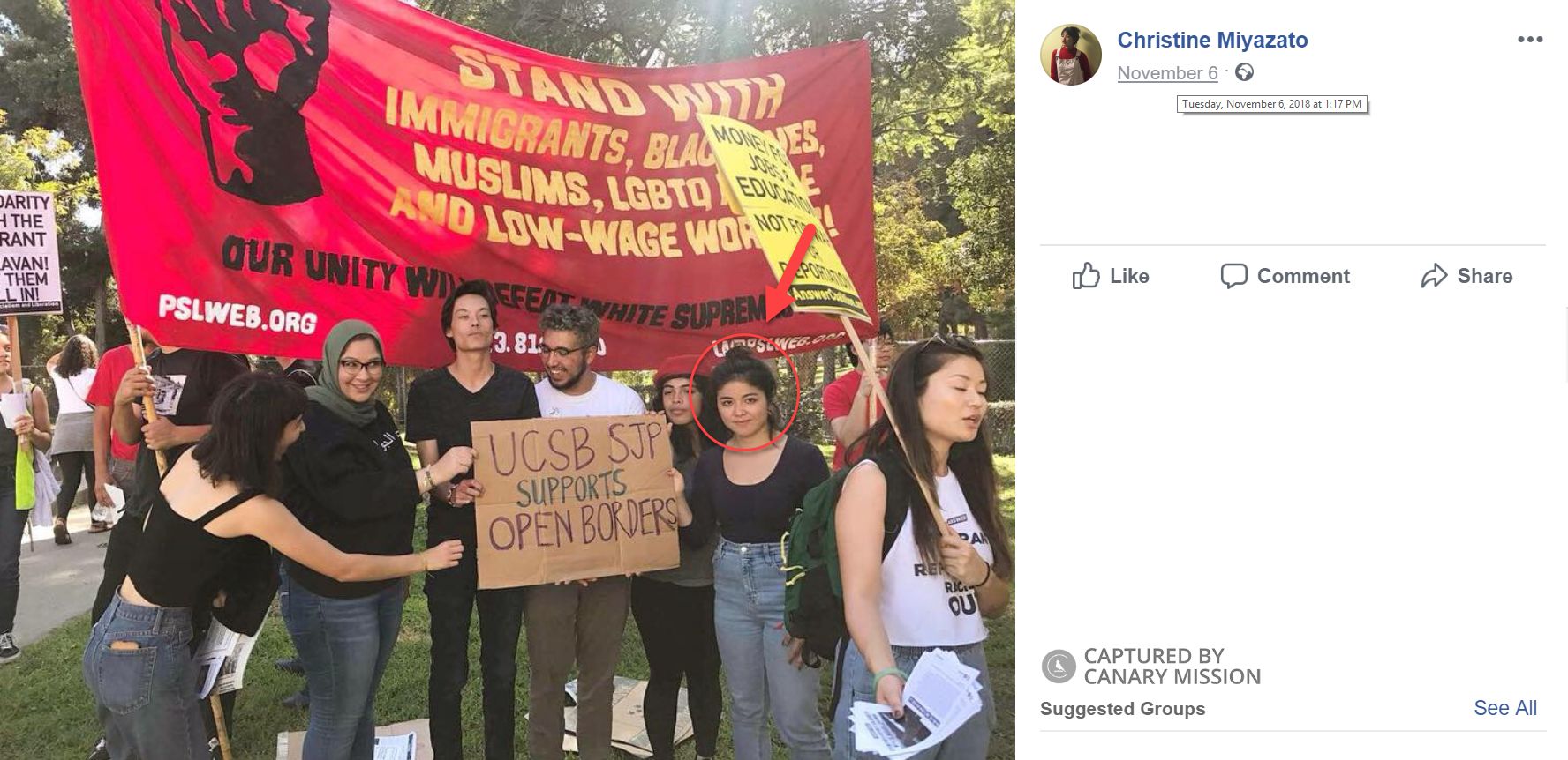 Christine Miyazato, Facebook - Nov 6, 2018