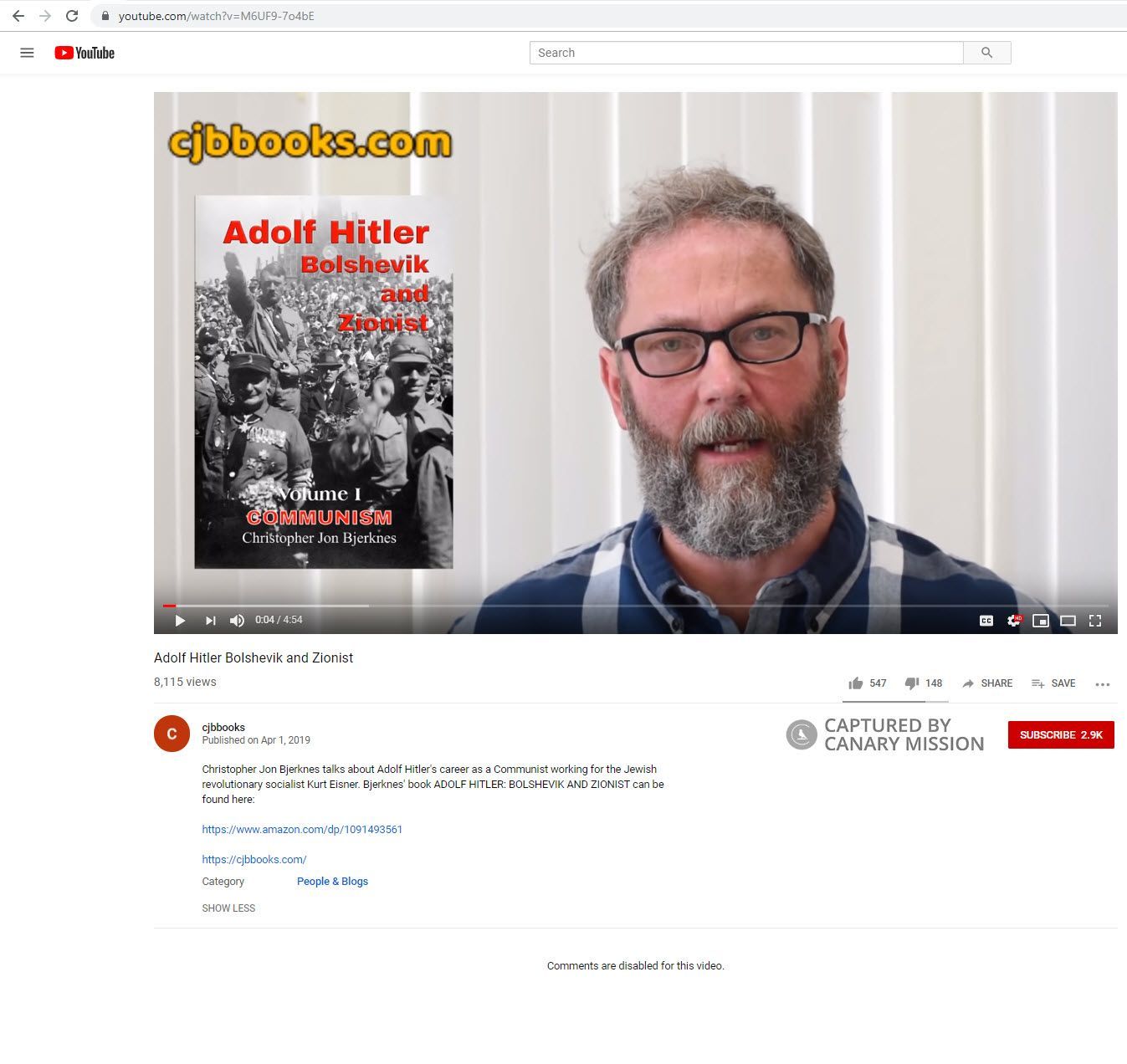 Christopher Jon Bjerknes, Youtube - Apr 1, 2019