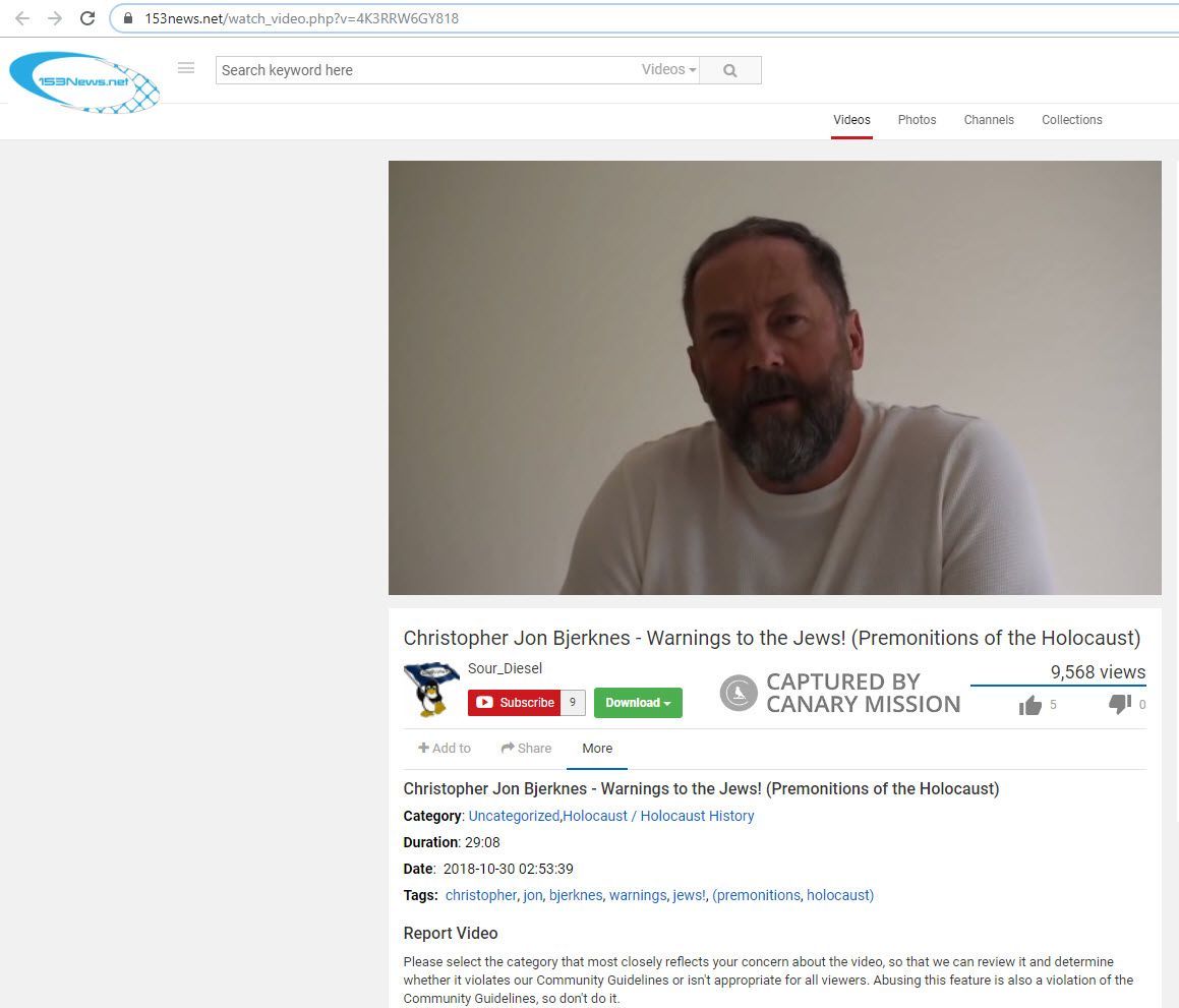 Christopher Jon Bjerknes, i53.news.net - Oct 10, 2018