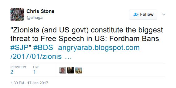 Christopher Stone, Twitter - 07 Jan 2017