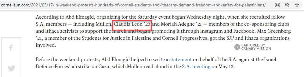 Claudia Leon, cornellsun.com - May 17, 2021
