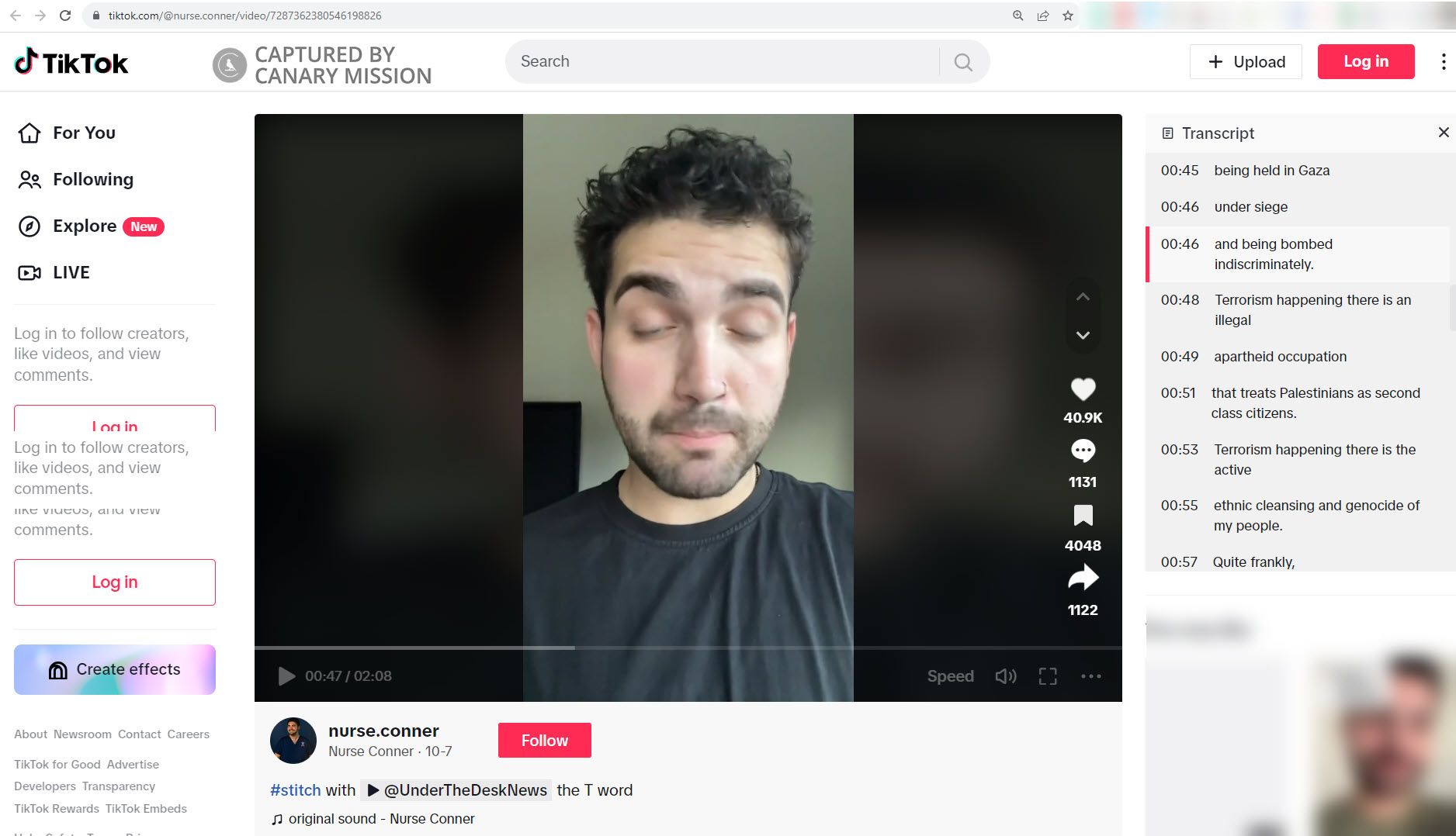 Conner Gibson, TikTok - Oct 7, 2023