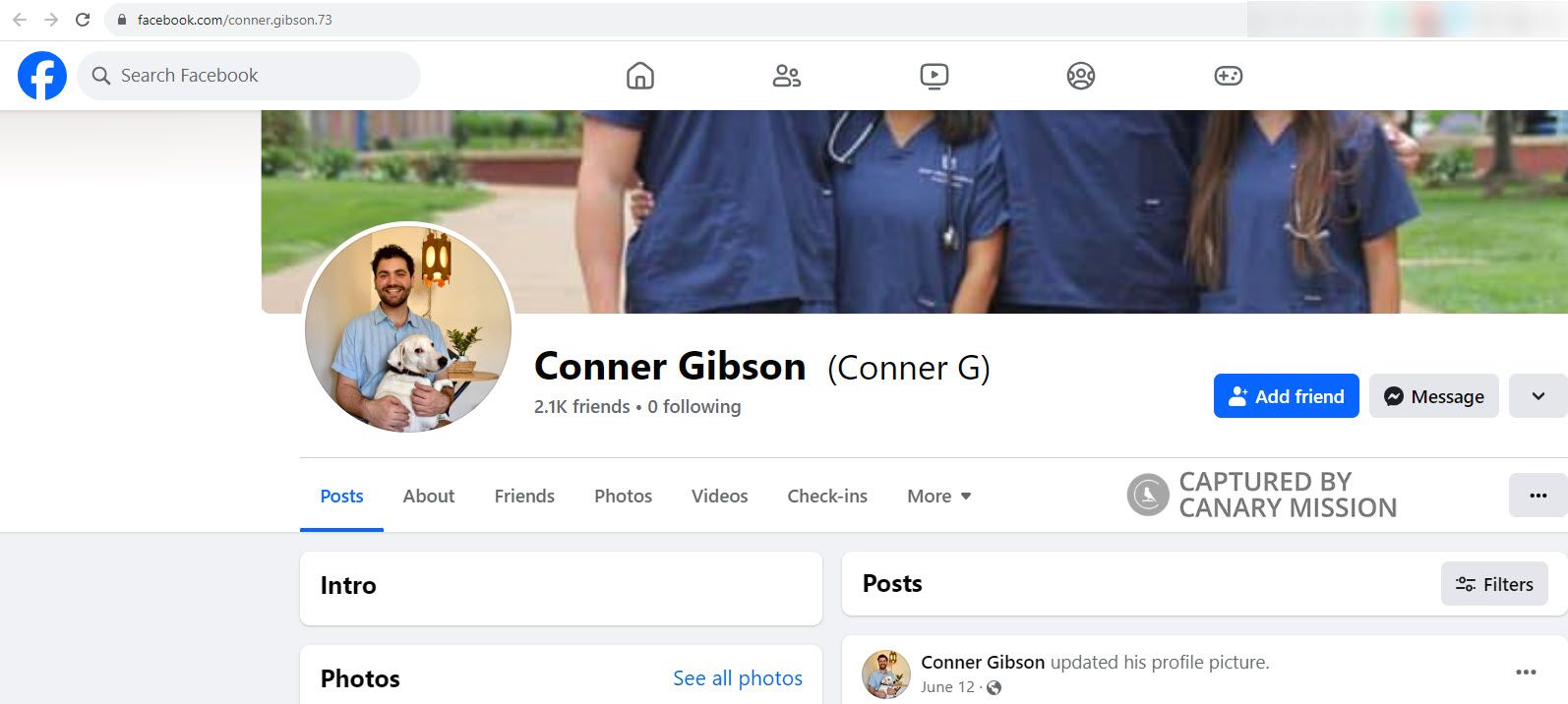 Conner Gibson, Facebook - Nov 13, 2023