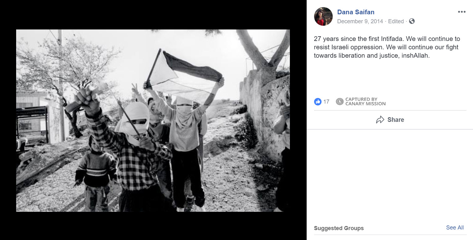 Dana Saifan, Facebook - Dec 9, 2014