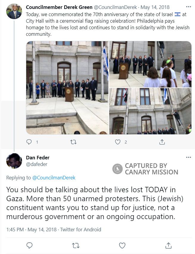 Daniel Feder, Twitter - May 14, 2018