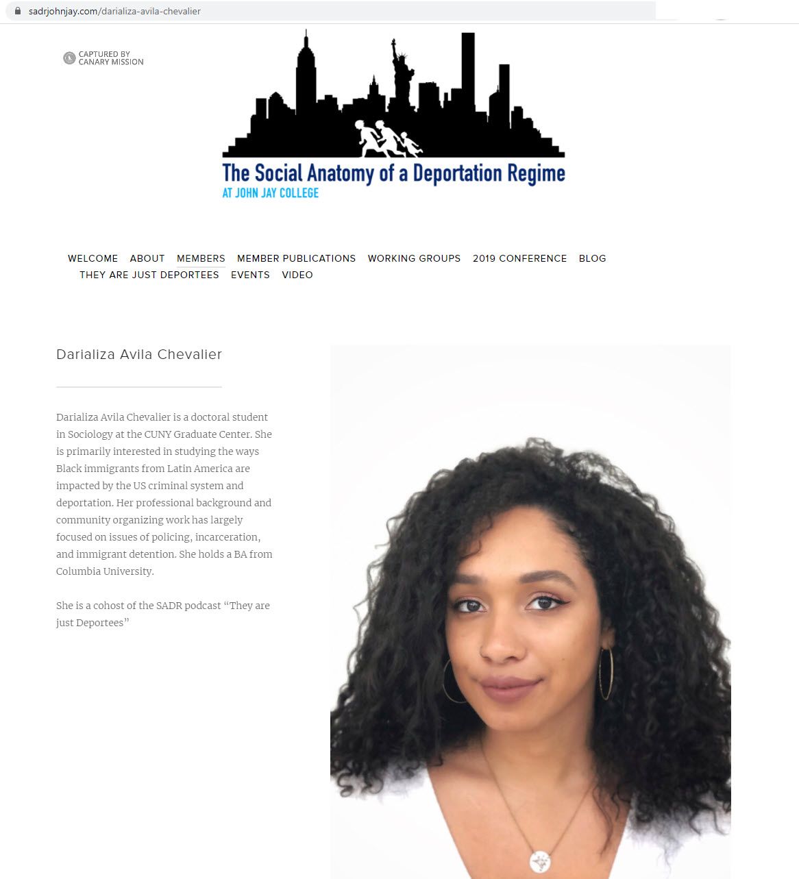 Darializa Avila Chevalier, sadrjohnjay.com - Feb 23, 2021