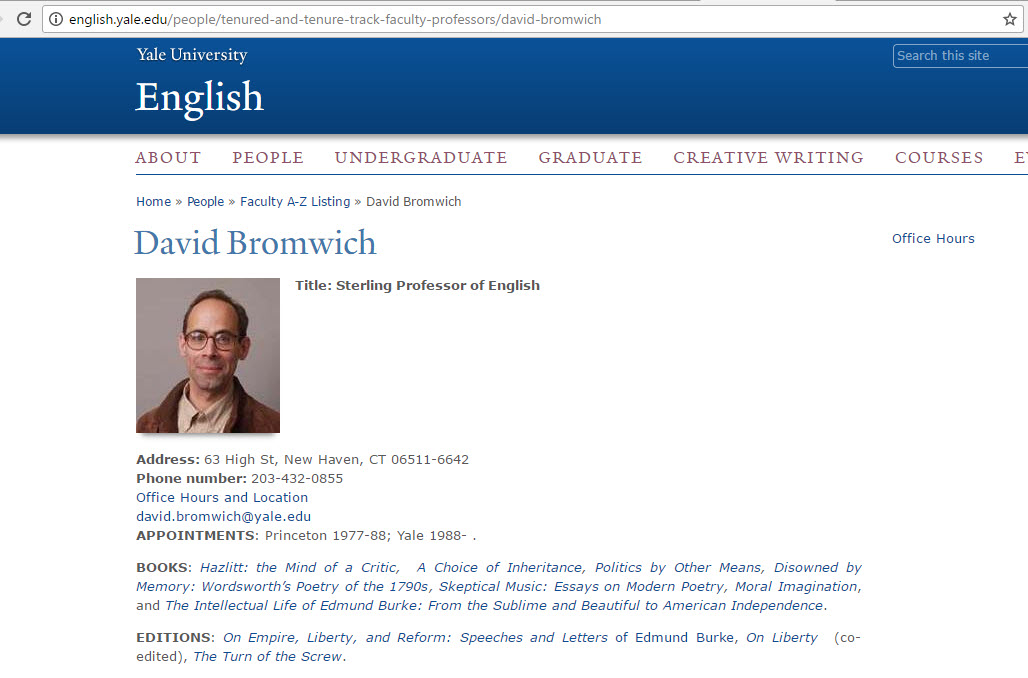 David Bromwich image #1