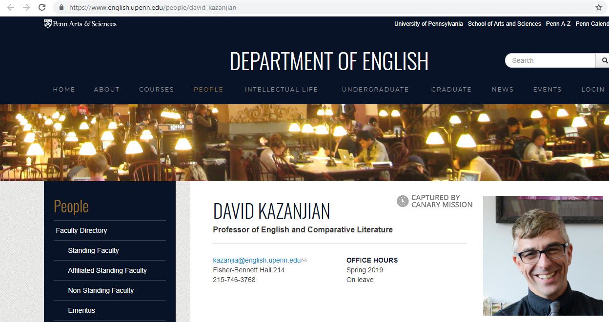 David Kazanjian, english.upenn.edu - Aug 8, 2019