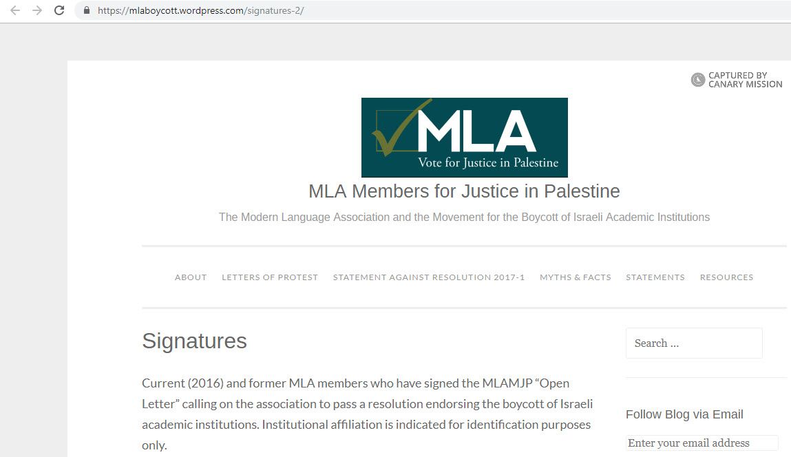 David Kazanjian, mlaboycott.wordpress.com - Aug 8, 2019