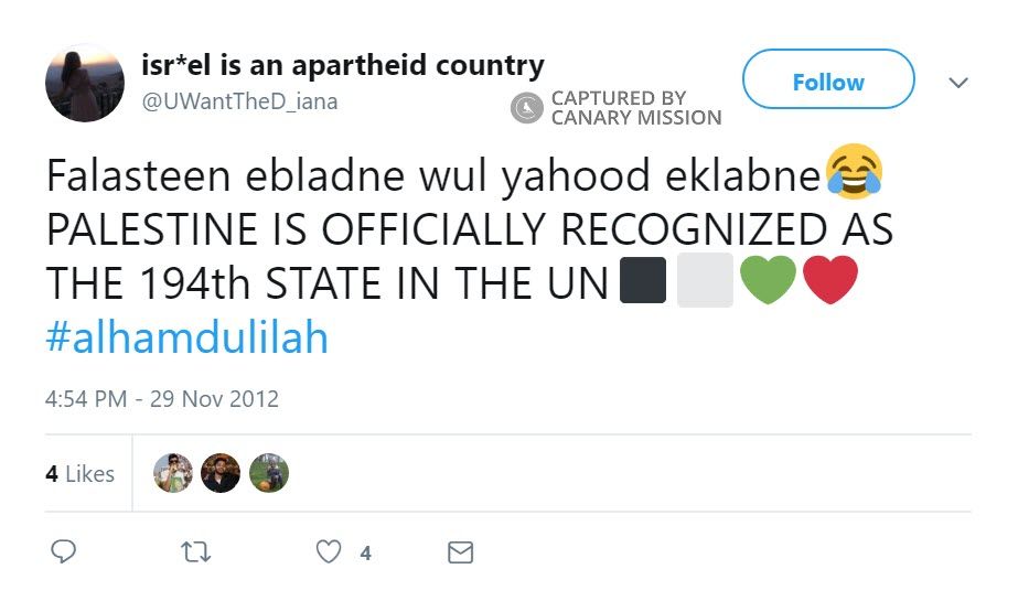 Diana Nabulsi, Twitter - Nov 29, 2012