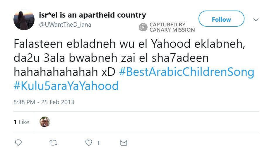 Diana Nabulsi, Twitter - Feb 25, 2013