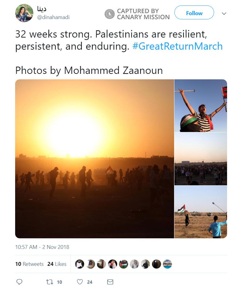 Dina Hamadi, Twitter - Nov 2, 2018