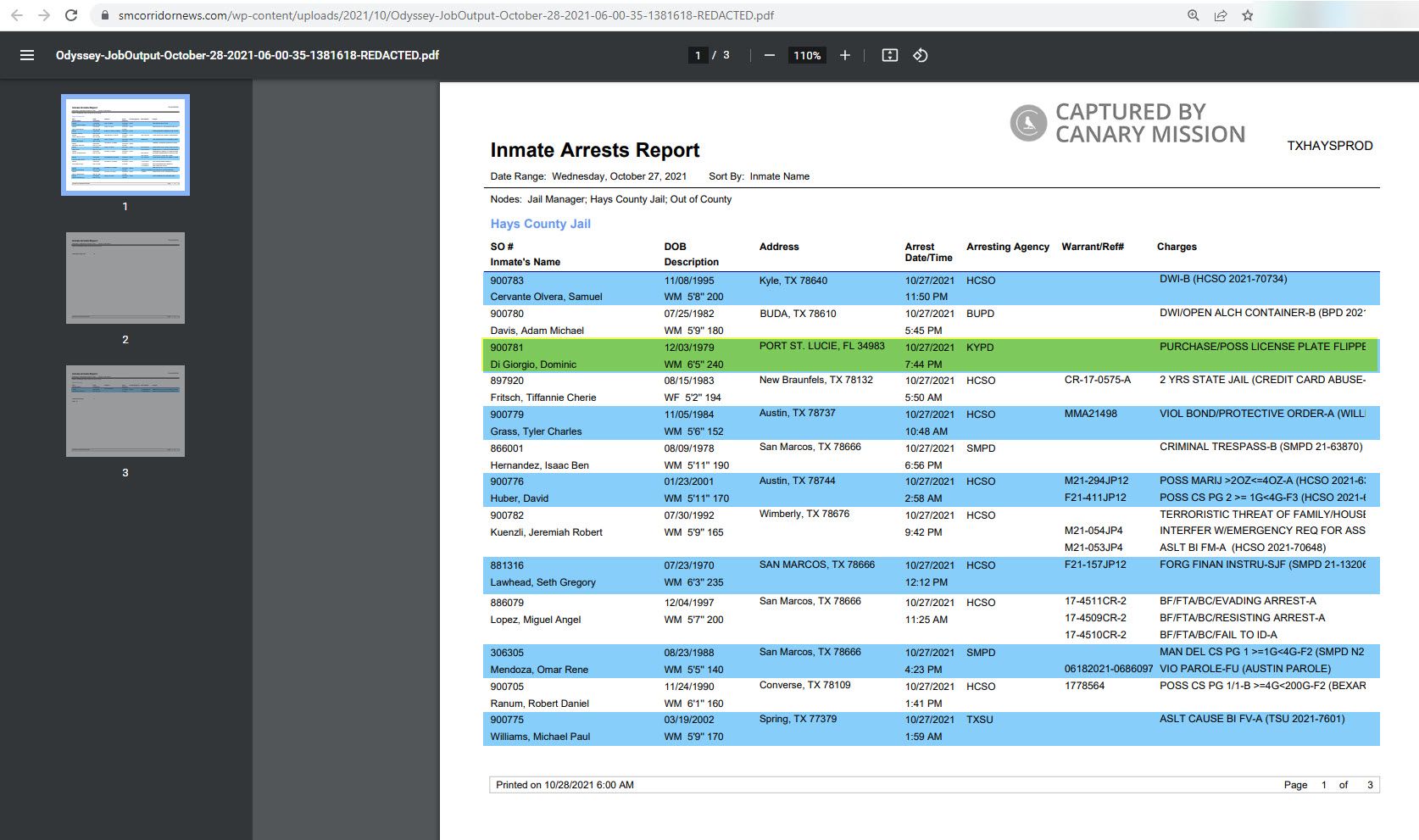 Dominic DiGiorgio, smcorridornews.com - Oct 27, 2021