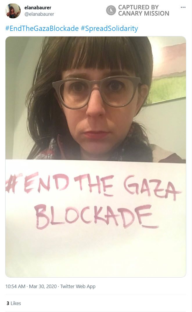 Elana Baurer, Twitter - Mar 30, 2020