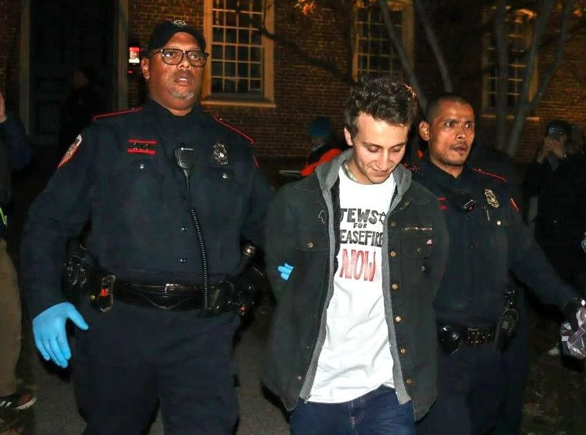 Eli Grossman, Brown University, Arrested for trespassing