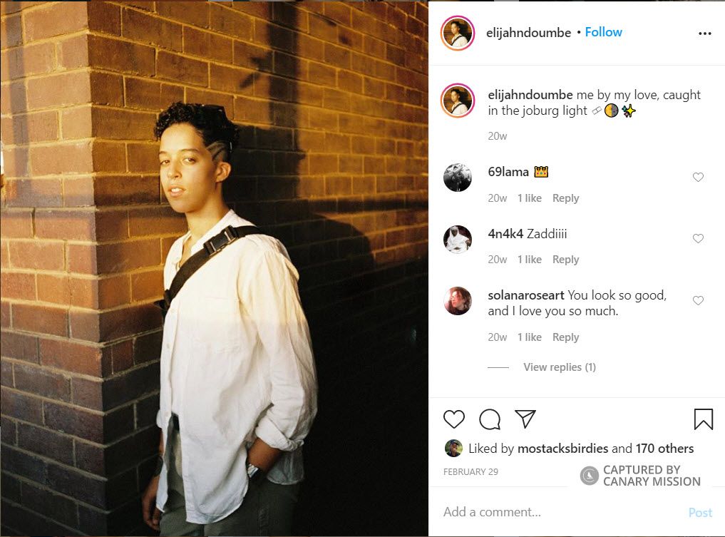 Elijah Ndoumbé, Instagram - Feb 29, 2020