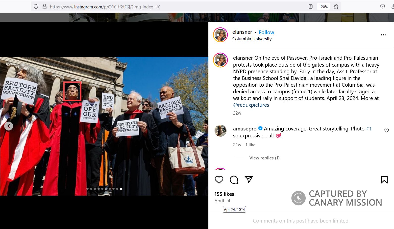 Elwin Wu’s Participation in the Pro-Hamas Encampment at Columbia University