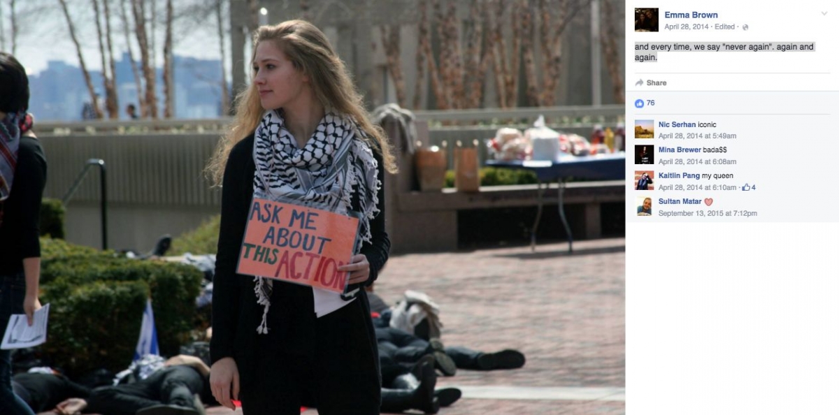 Emma Brown, Facebook - 28 Apr 2014