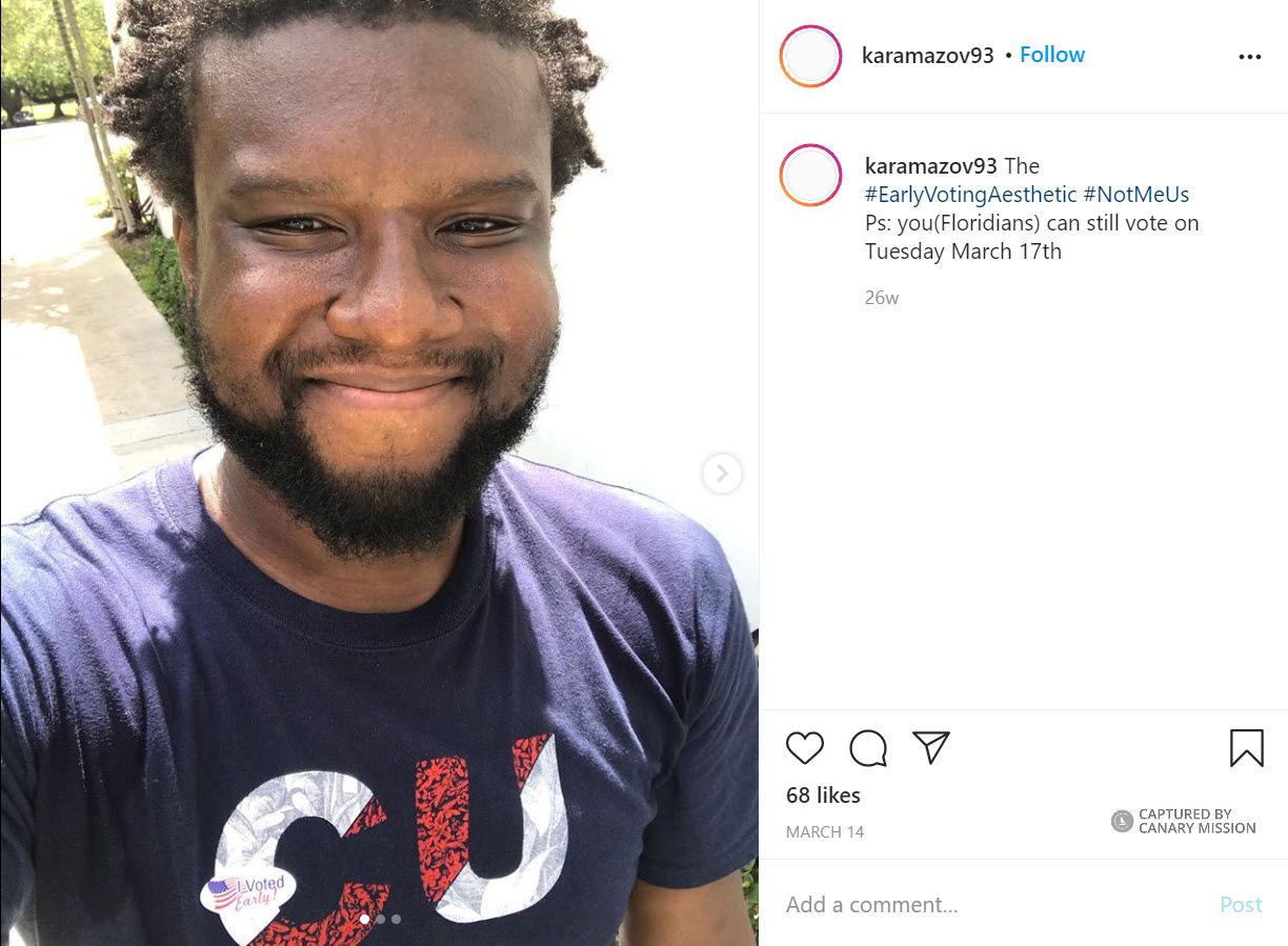 Eric Brown, Instagram - Mar 14, 2020
