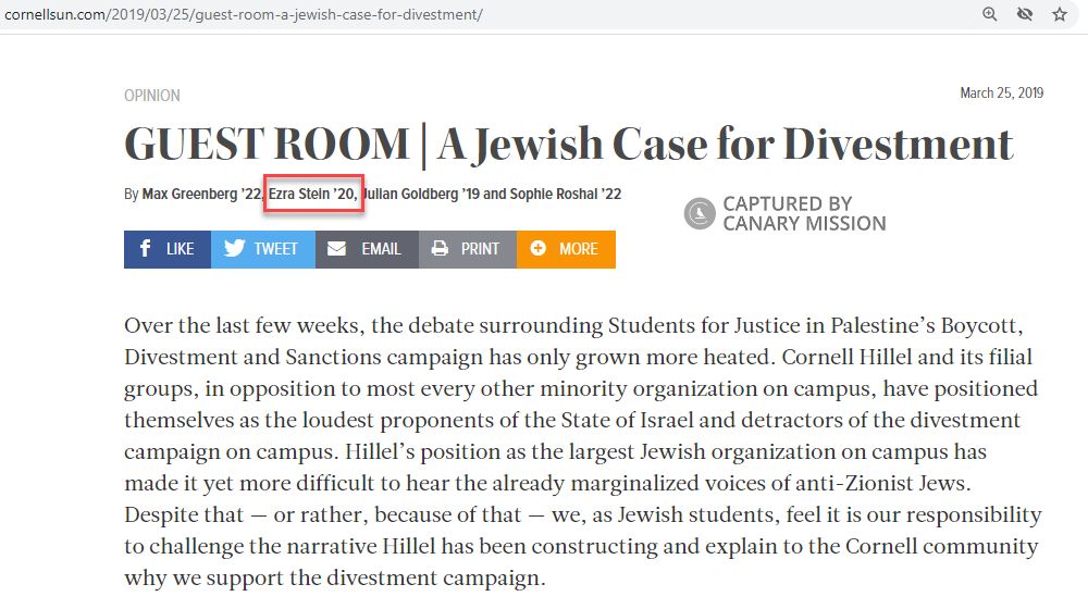 Ezra Stein, cornellsun.com - Mar 25, 2019
