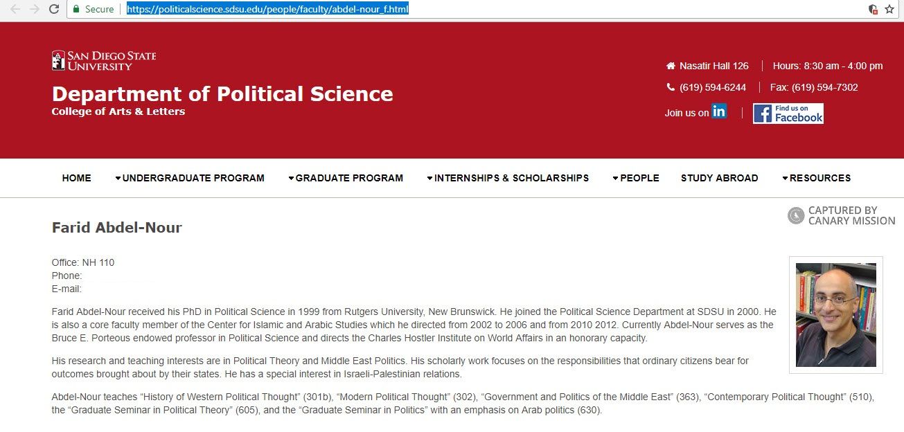 Farid Abdel-Nour, politicalscience.sdsu.edu - Aug 21, 2018