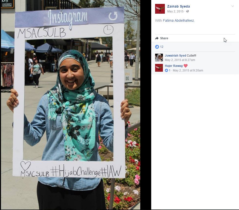 Fatima Abdelhafeez, Facebook - 2 May 2015