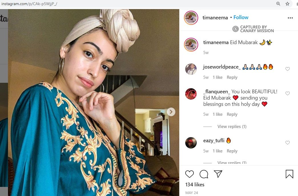Fatima Hassan, Instagram - May 24, 2020