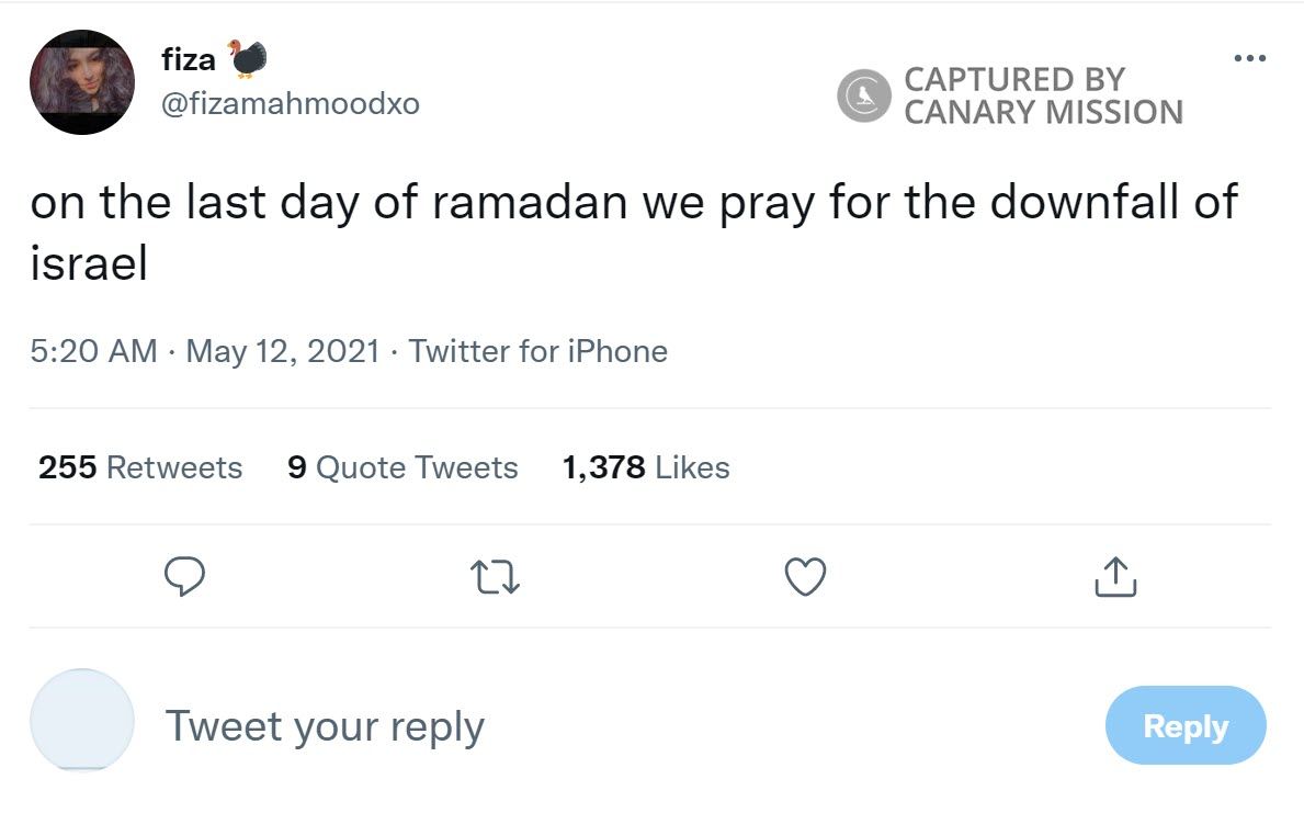 Fiza Mahmood, Twitter - May 12, 2021