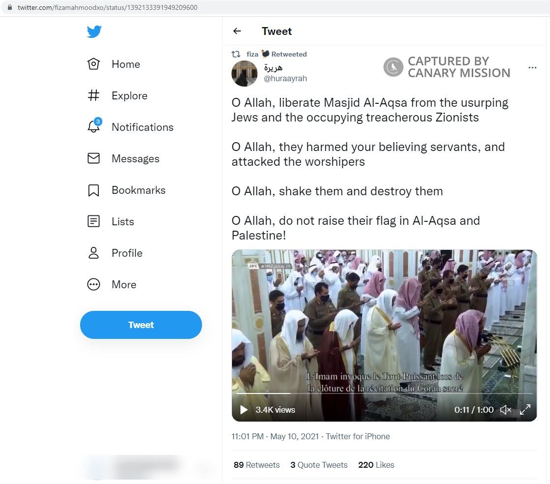 Fiza Mahmood, Twitter - May 10, 2021