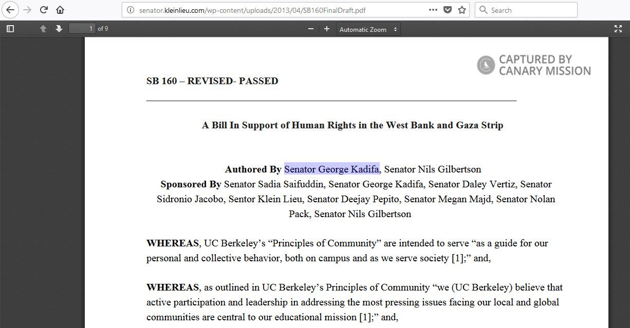 George Kadifa, senator.kleinlieu.com - Aug 19, 2018