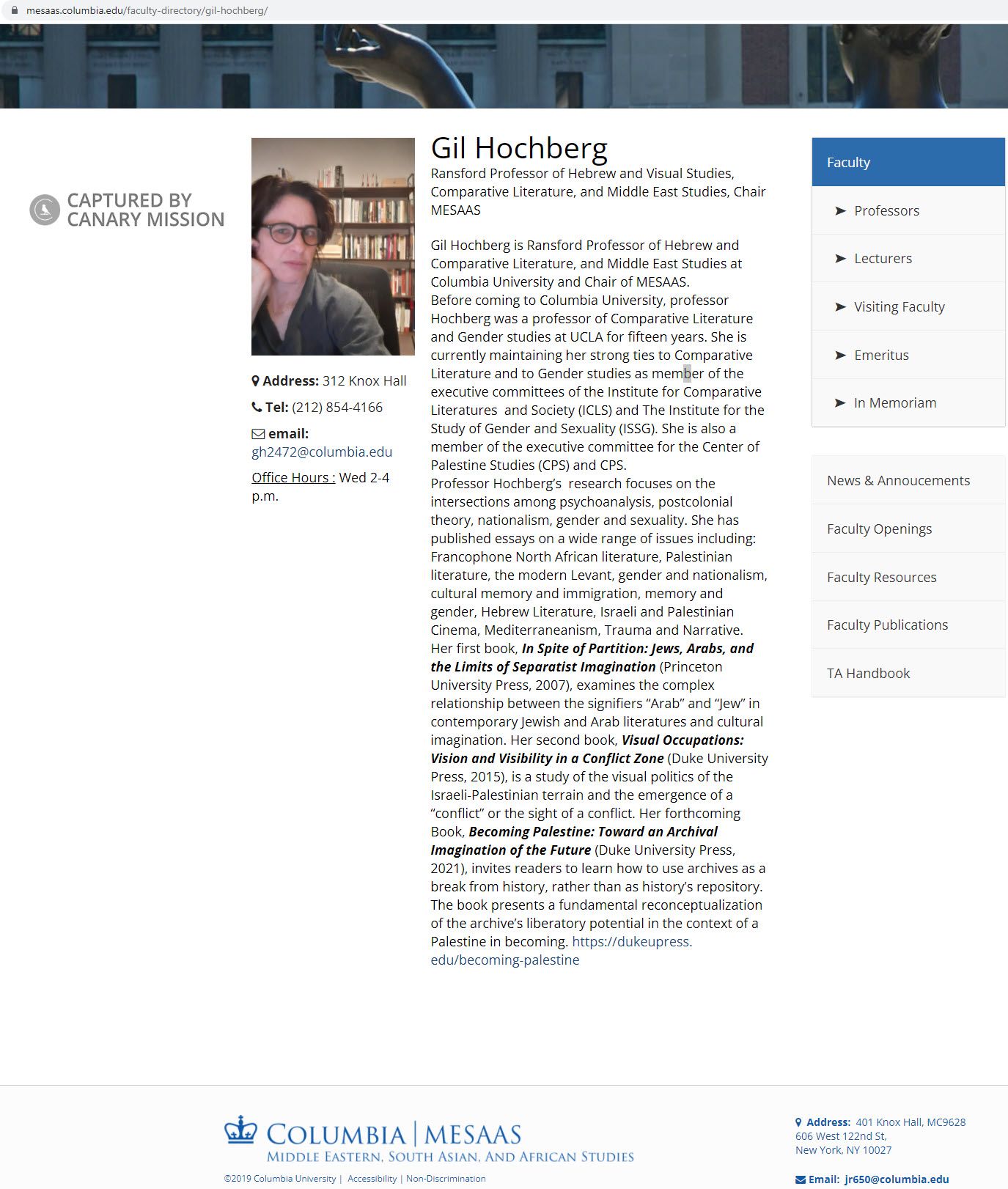 Gil Hochberg, mesaas.columbia.edu - Oct 7, 2021