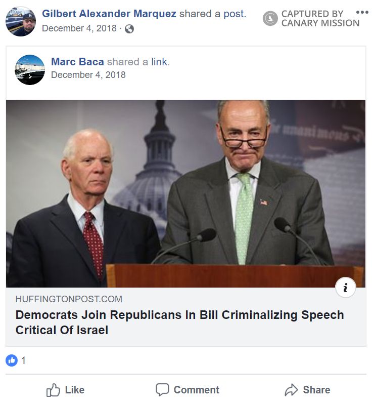 Gilbert Alexander Marquez, Facebook - Dec 4, 2018