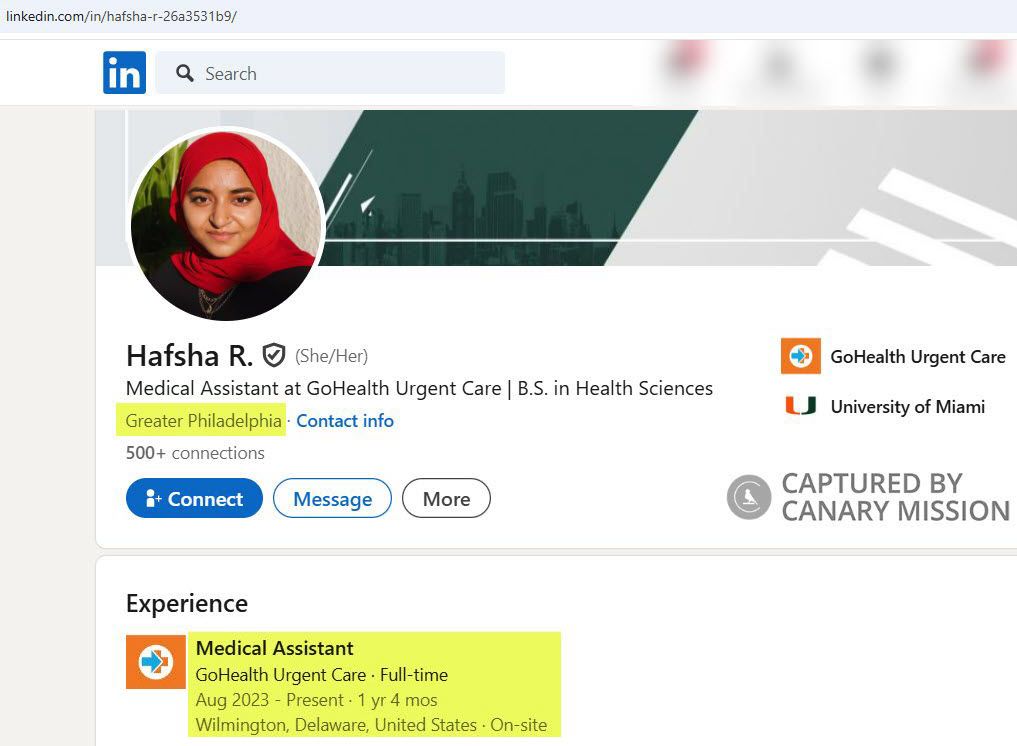 Hafsha Rahman - Medical Assistant, GoHealth Urgent Care