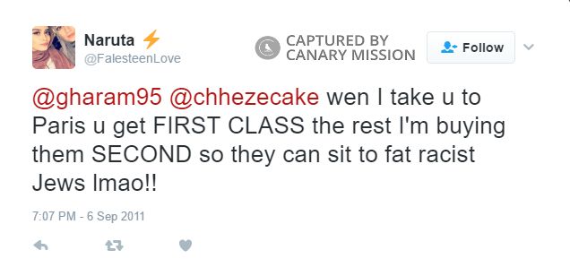 Halima Eid, Twitter - Sep 6, 2011