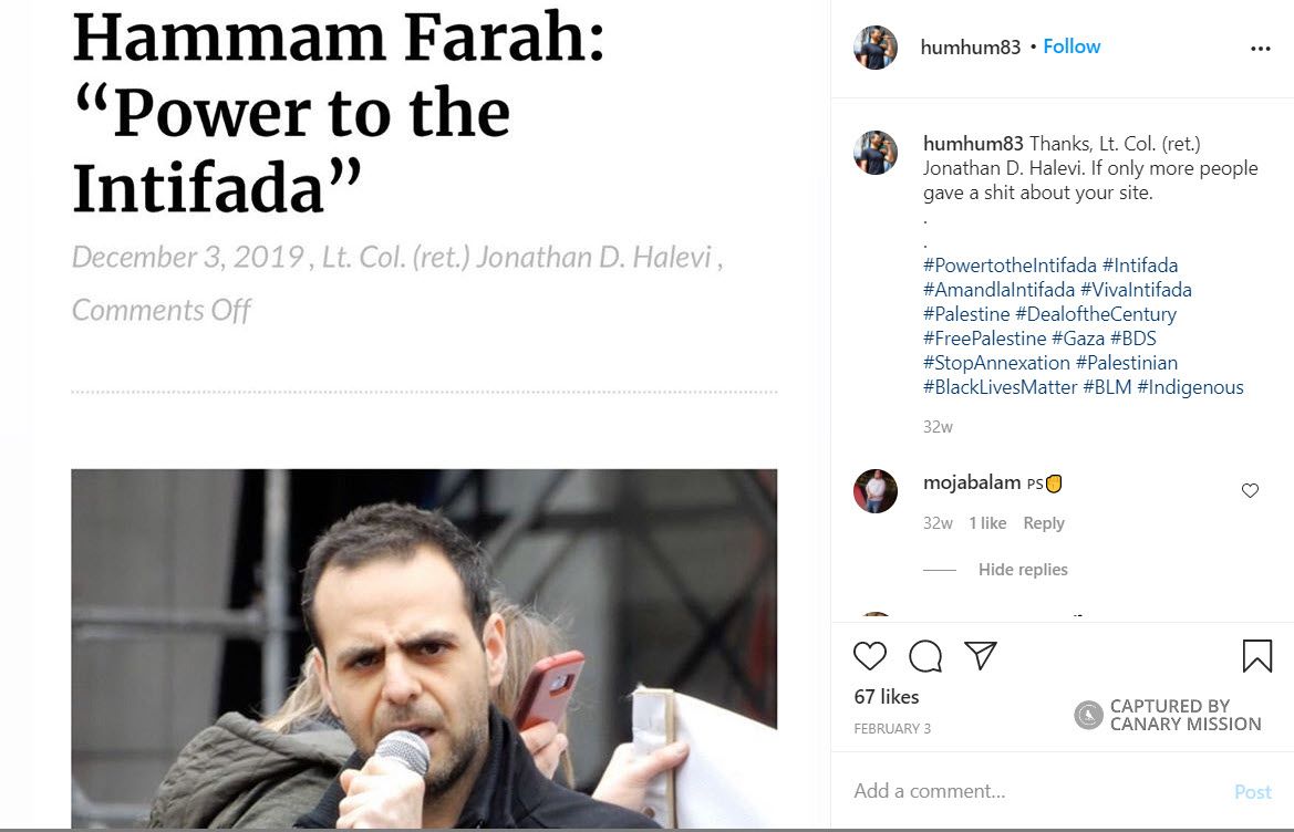 Hammam Farah, Instagram - Feb 3, 2020