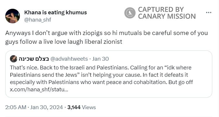 Hana Ahmed, Twitter - Jan 30, 2024