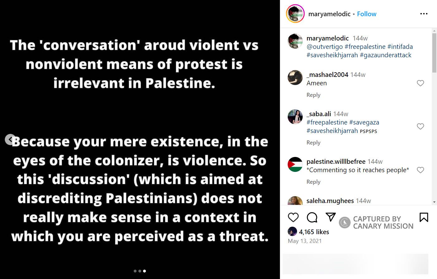 Hana Seif, Instagram - May 13, 2021