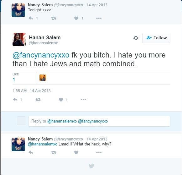 Hanan Salem Twitter Aug 14 2013