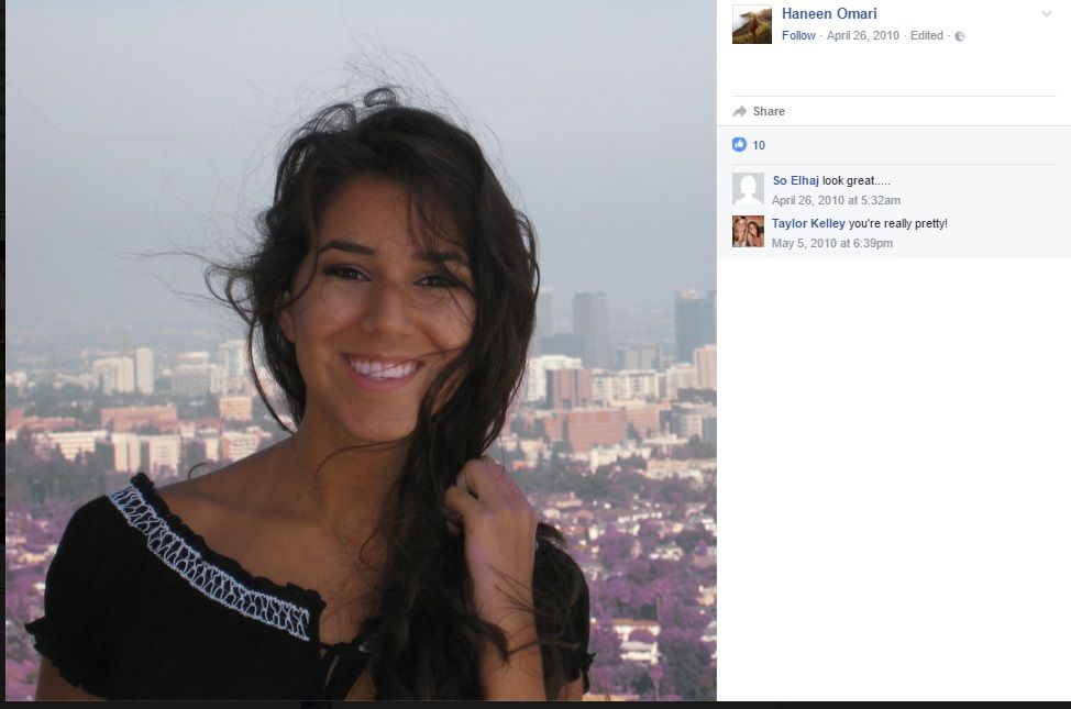 Haneen Omari, Facebook - 26 Apr 2010