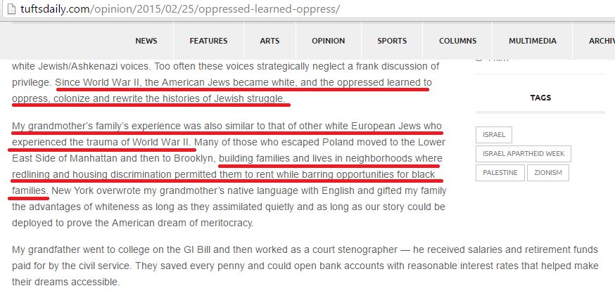 Hannah Freedman, tuftsdaily.com - 25 Feb 2015