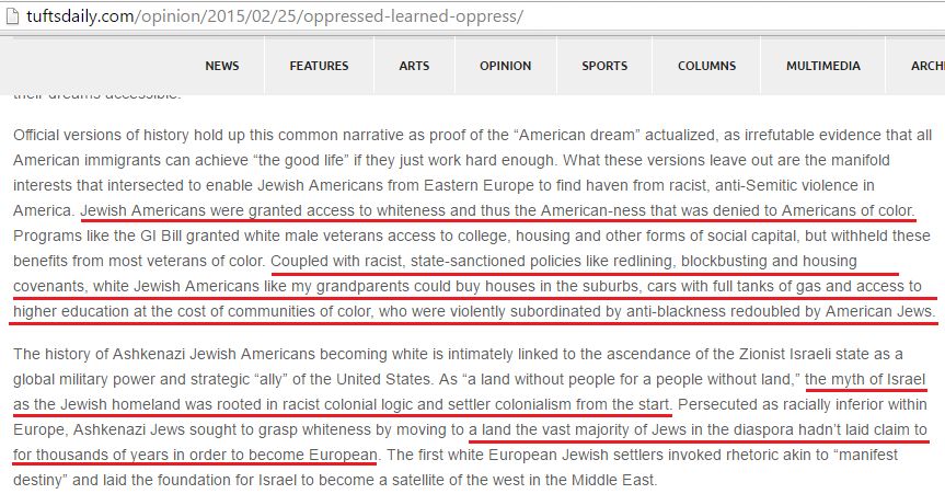 Hannah Freedman, tuftsdaily.com - 25 Feb 2015