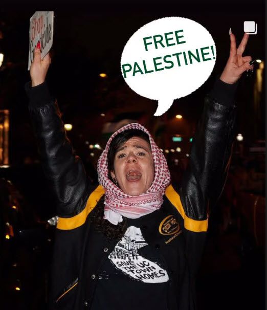 Hannah Gann, celebrated Hamas terrorism