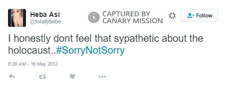 Heba Asi, Twitter - May 16, 2012