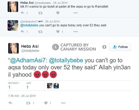 Heba Asi, Twitter - Jul 24, 2014