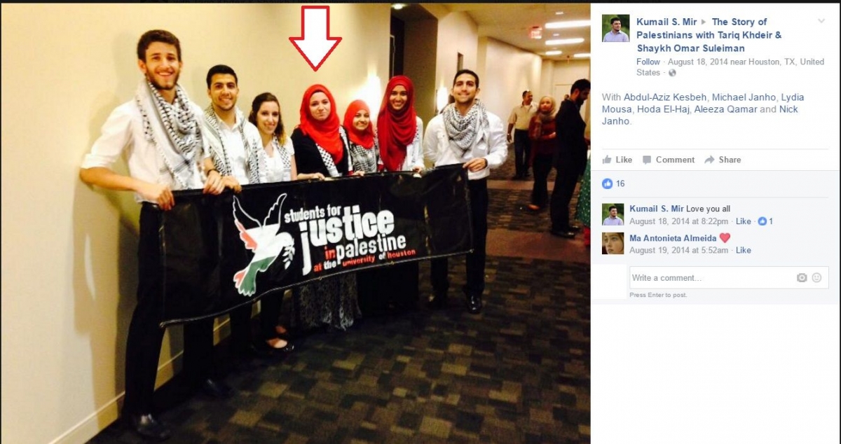 Hoda El-Haj, Facebook - 18 Aug 2014