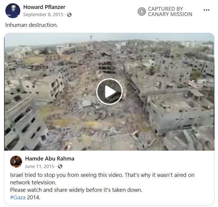 Howard Pflanzer, Facebook - Sep 8, 2015